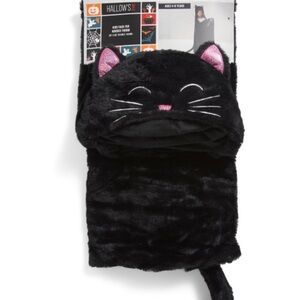 HALLOWS EVE 36x56 Salem Cat Hooded Throw